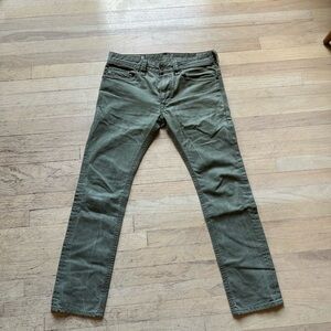 Diesel Thavar 0861N Slim-Skinny Jeans - Olive Green | Size 31